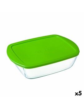 Fiambrera Rectangular con Tapa Pyrex Cook&store Px Verde 2,5 L 28 x 20 x 8 cm Vidrio Silicona (5...