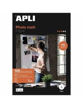 Papel Fotográfico Brilhante Apli 12626 (100 Unidades)