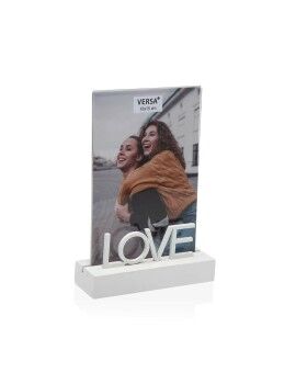 Marco de Fotos Versa Love Madera MDF 4 x 16,5 x 11,5 cm