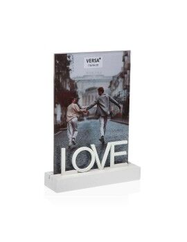 Marco de Fotos Versa Love Madera MDF 4 x 19,5 x 14,5 cm