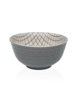 Bol para Aperitivos Versa Gris Cerámica Porcelana 16 x 7,7 x 16 cm