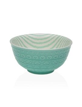 Bol para Aperitivos Versa Turquesa Cerámica Porcelana 16 x 7,7 x 16 cm