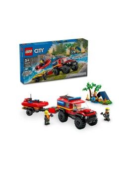 Playset Lego 60412 4x4 Fire Engine with Rescue Boat