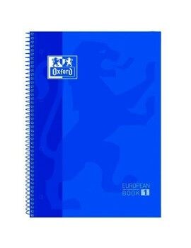 Caderno Oxford European Book Azul Marinho A4 5 Peças