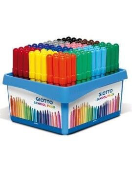 Conjunto de Canetas de Feltro Giotto TURBO MAXI SCHOOLPACK Multicolor