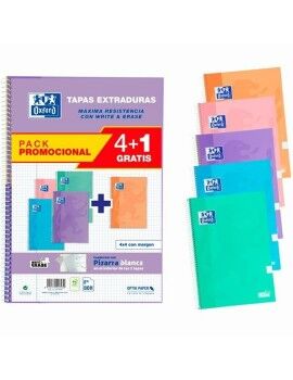 Conjunto de cadernos Oxford Write&Erase 5 Peças Multicolor Din A4 80 Folhas