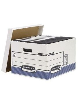 Caixa de Arquivo Fellowes Azul Branco Din A4 29,4 x 38,7 x 44,5 cm