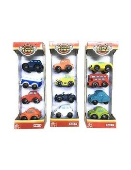 Brinquedo Interativo Motor Town Motor Town 7,5 x 4,5 x 5 cm (4 pcs)