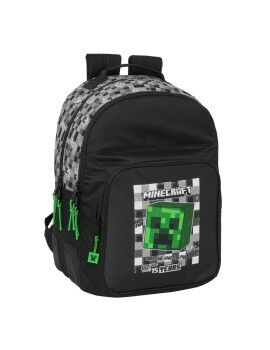 Mochila Escolar Minecraft Preto Verde Cinzento 32 x 42 x 15 cm