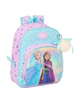 Mochila Escolar Frozen Cool days Violeta Azul celeste 28 x 34 x 10 cm