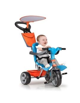 Triciclo Feber Baby Plus Music Azul Laranja