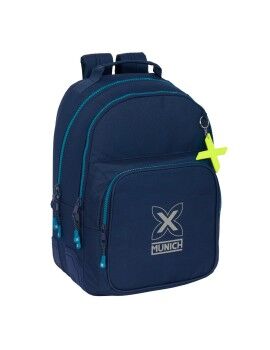 Mochila Escolar Munich Nautic Azul Marinho 32 x 42 x 15 cm