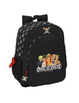 Mochila Escolar One Piece Preto 32 x 38 x 12 cm