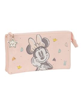 Malas para tudo triplas Minnie Mouse Baby Cor de Rosa 22 x 12 x 3 cm