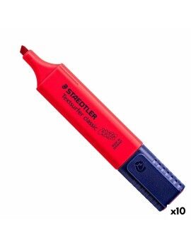 Marcador Fluorescente Staedtler Textsurfer Classic Vermelho Intenso (10 Unidades)