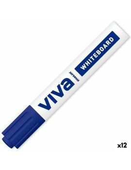 Marcador para Quadro Molin Viva Azul (12 Unidades)