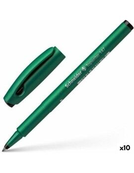 Rotuladores Schneider Topwriter 147 Preto Verde (10 Unidades)