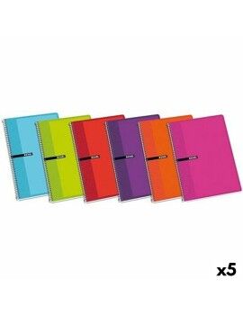 Caderno ENRI 80 Folhas 21,5 x 15,5 cm (5 Unidades)