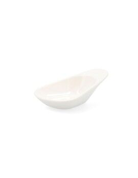 bandeja de aperitivos Quid Select Branco Cerâmica 10,5 cm (6 Unidades) (Pack 6x)