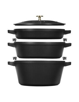 Tacho Zwilling La Cocotte Preto Ferro Fundido 1 Peça Ø 24 cm 1 kg 4,2 L (1 Unidade)