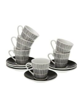 Conjunto de Chávenas de Café Versa New Lines Porcelana (6 Peças)