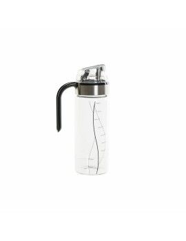 Aceitera DKD Home Decor Negro Transparente Acero Inoxidable Vidrio de Borosilicato 450 ml