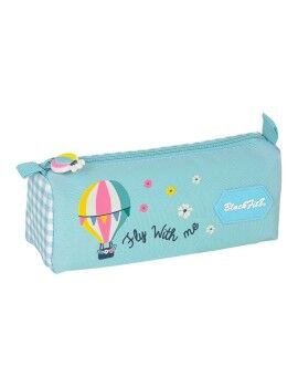 Bolsa Escolar BlackFit8 Fly With Me Branco Azul celeste (21 x 8 x 7 cm)