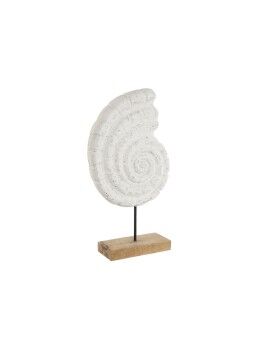 Figura Decorativa Home ESPRIT Branco Natural Mediterrâneo Concha 26,5 x 9 x 50,5 cm