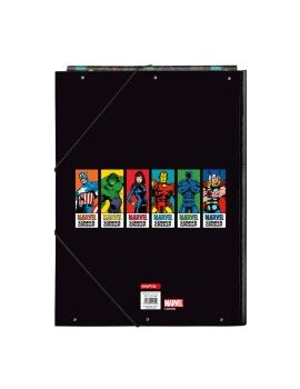 Carpeta Clasificadora The Avengers Super heroes Negro A4