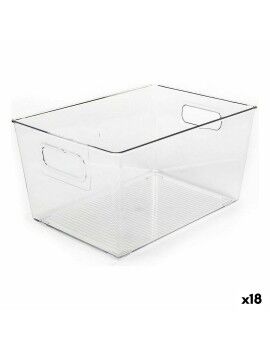 Cesta Multiusos Dem Transparente 29,5 x 21 x 15 cm (18 Unidades)