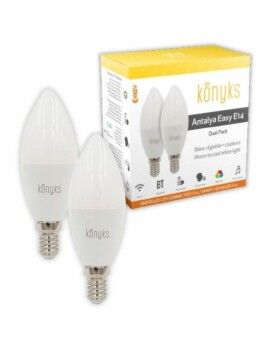 Lâmpada LED vela Konyks e14 Branco