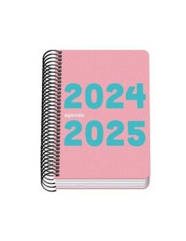 Agenda DOHE DP MEMORY BASIC Cor de Rosa A6 12 x 17 cm 2024-2025