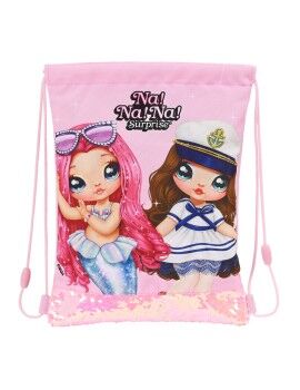 Mochila saco infantil Na!Na!Na! Surprise Sparkles Cor de Rosa 26 x 34 x 1 cm