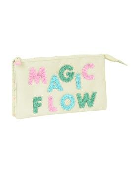 Malas para tudo triplas Glow Lab Magic flow Bege 22 x 12 x 3 cm