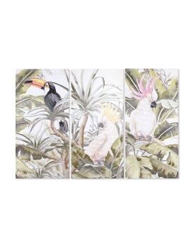 Cuadro DKD Home Decor Tropical 90 x 3 x 190 cm (3 Unidades)