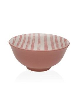 Tigela Versa Cor de Rosa Cerâmica Porcelana 15,5 x 7 x 15,5 cm