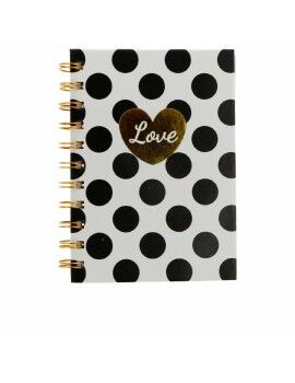 Caderno de Notas Inca   Preto Amor Branco A6