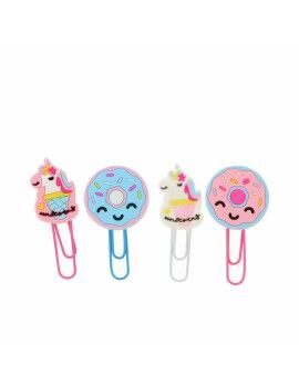 Clips Inca   Multicolor Unicornio Donut (4 Unidades)