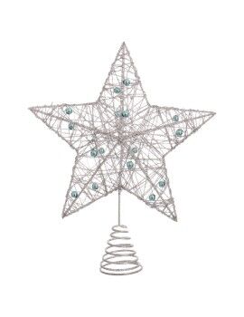 Estrella de Navidad Plateado Metal 20 x 5 x 25 cm