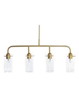 Candeeiro de teto DKD Home Decor Dourado Metal Cristal 50 W 84 x 17 x 24 cm