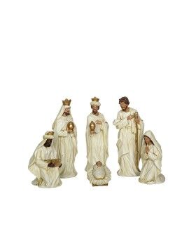 Conjunto de Figuras Romimex Branco Resina 10 x 23 x 8 cm Presépio/Belém 6 Peças