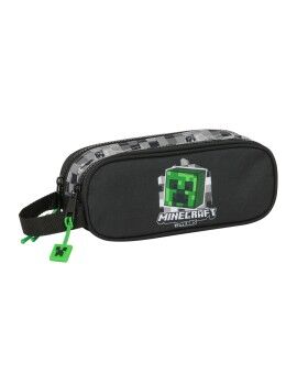 Malas para tudo duplas Minecraft Preto Verde Cinzento 21 x 8 x 6 cm