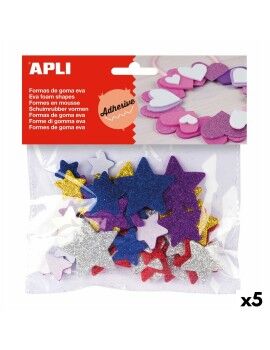 Material para Manualidades Apli Estrella Multicolor (5 Unidades)