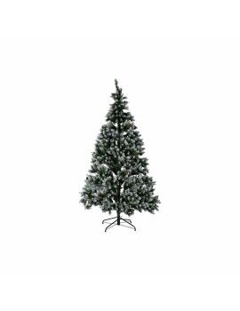 Árbol de Navidad DKD Home Decor Verde PVC Piñas Nevado 120 x 120 x 180 cm