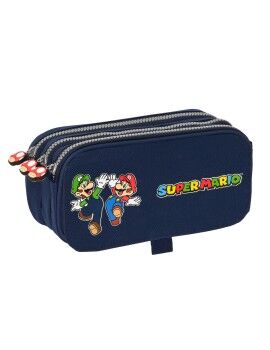 Malas para tudo triplas Super Mario Azul Marinho 21,5 x 10 x 8 cm