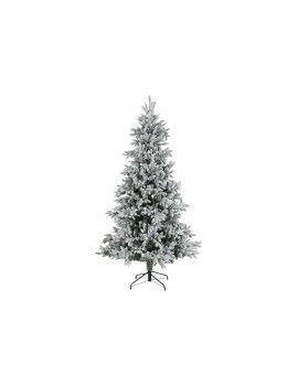 Árvore de Natal DKD Home Decor Branco Verde Polietileno Nevado 140 x 140 x 210 cm