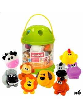 Conjunto Animais de Quinta Winfun Plástico 10 Peças 6 x 5,5 x 5 cm (6 Unidades)