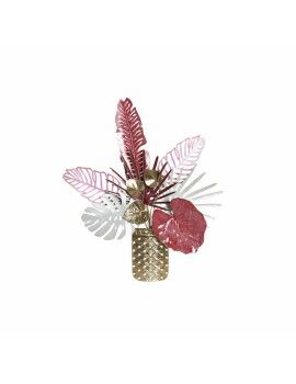 Decoração de Parede DKD Home Decor Metal Bloemen (66 x 13 x 74 cm)