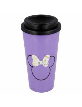 Copo com Tampa Minnie Mouse 01049 (520 ml)