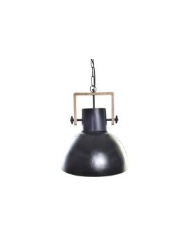 Candeeiro de teto DKD Home Decor Castanho Preto Metal Madeira de mangueira 50 W 40 x 40 x 49 cm